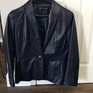 Kenneth Cole Leather Blazer